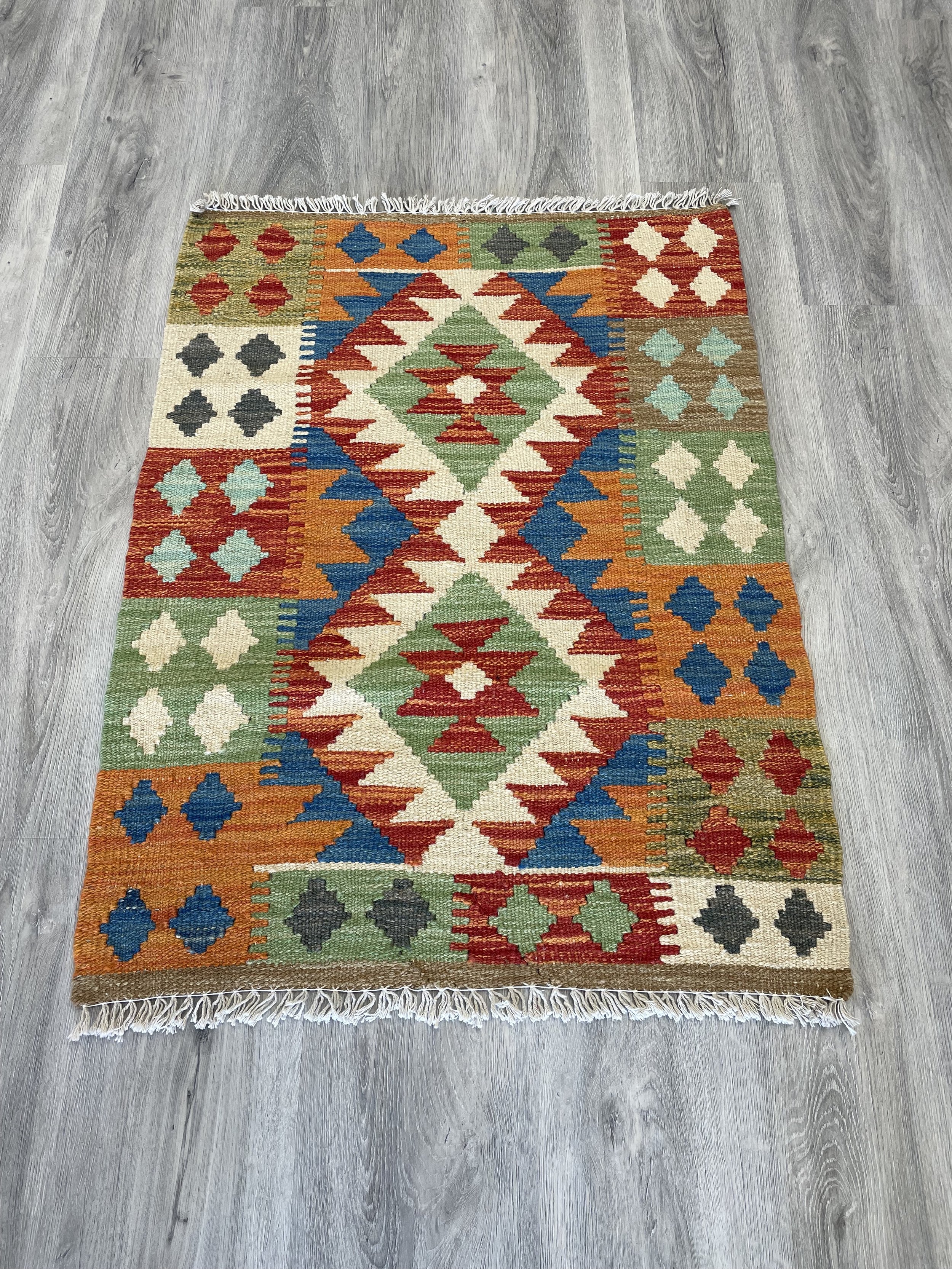 Hand-Woven 2x3 Kilim Rug — Kasra Rugs Toronto | Vintage Persian